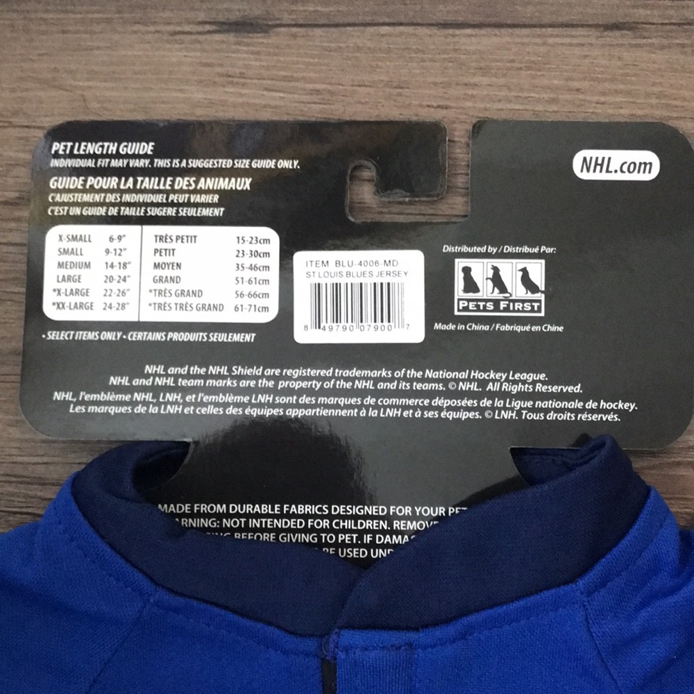 ⭐️NWT St. Louis Blues Pet Jerseys - Picture 8 of 11